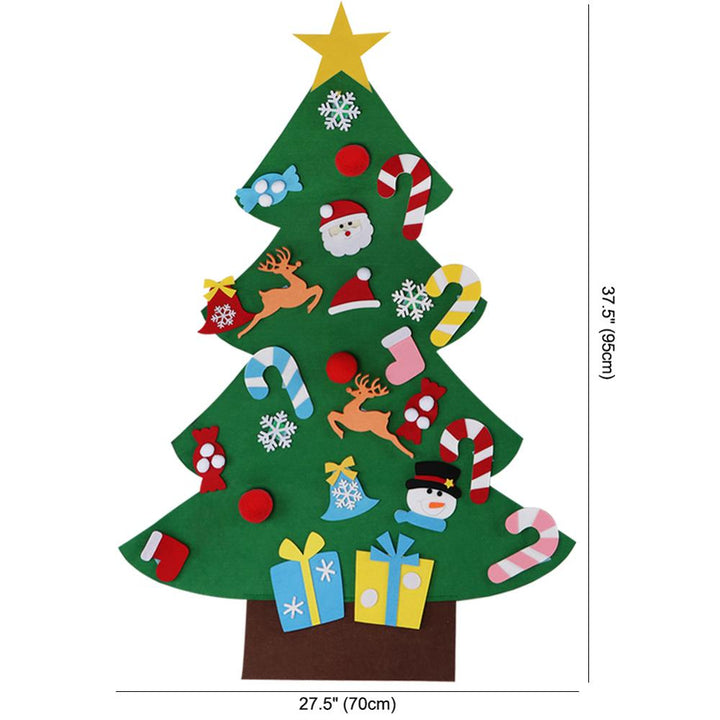 DIY Wall Hanging Felt Christmas Tree Making Kit