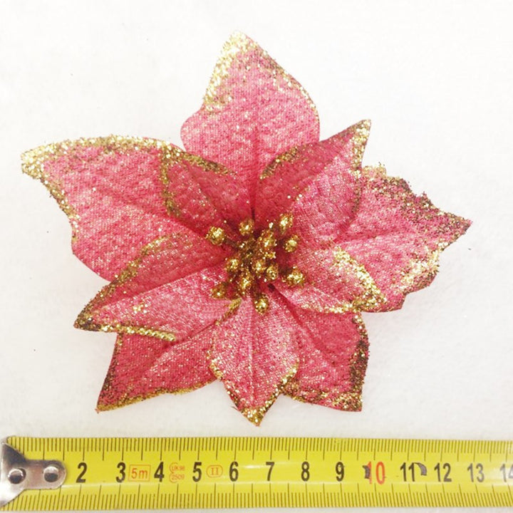 Decorative Christmas Tree Flowers Set