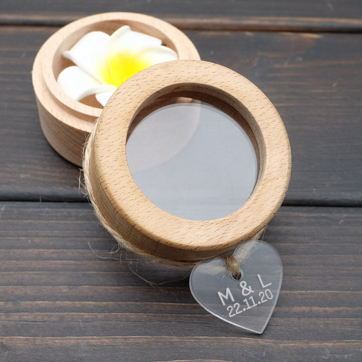 Wooden Ring Holder Box