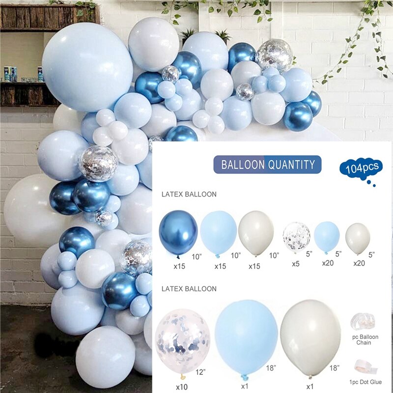 Stylish Balloon Garland for Wedding Party 169 pcs Set