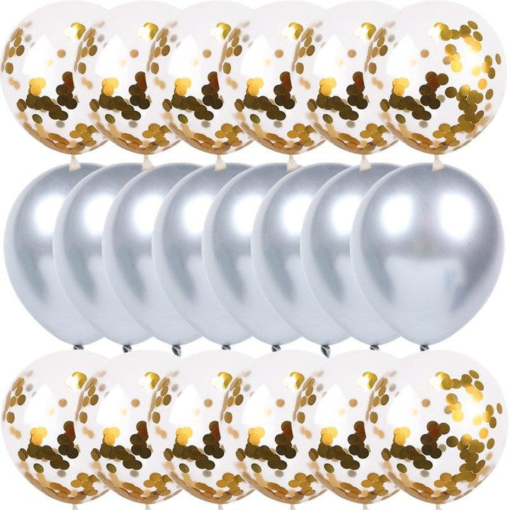 Set of 20 Colorful Balloons with Confetti