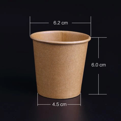 Kraft Paper Disposable Cups 20 - 100 pcs Set