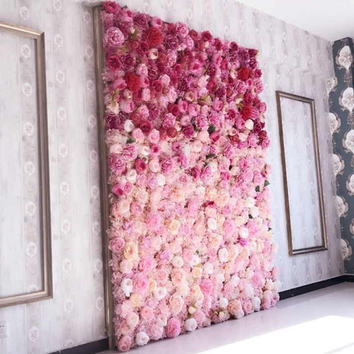 Artificial Flowers Decorative Wall (16 colours)