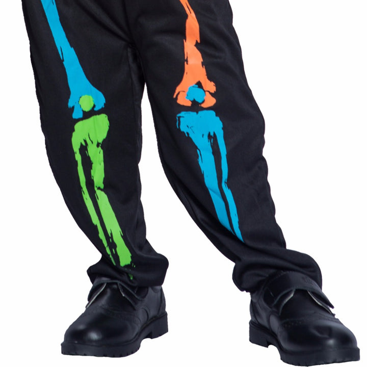 Boy's Colorful Skeleton Costume