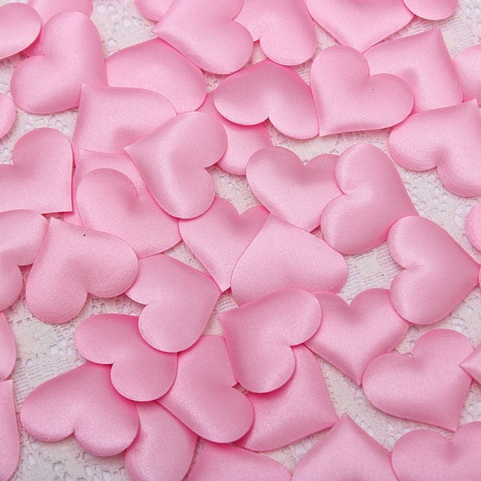 Heart Petals Satin Confetti 100 pcs Set