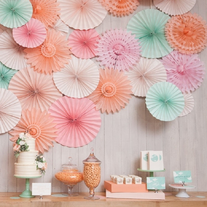 Honeycomb Tissue Paper Fan for Decor