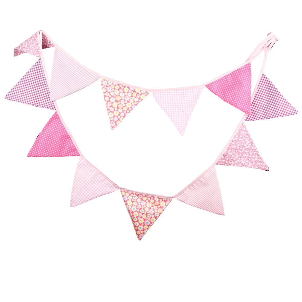 Colorful Cotton Flags Party Banner