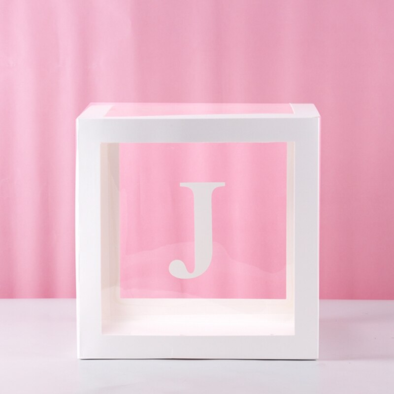 Transparent Letter Patterned Box