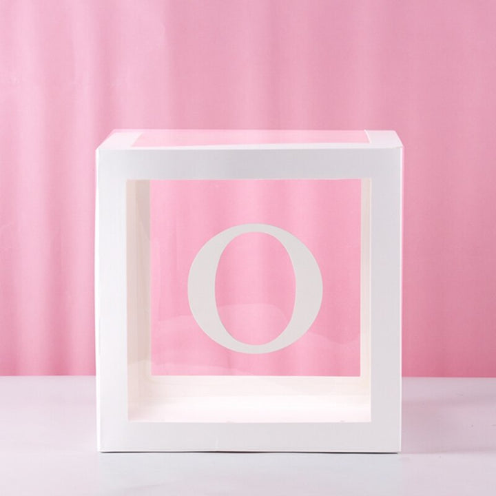 Transparent Letter Patterned Box