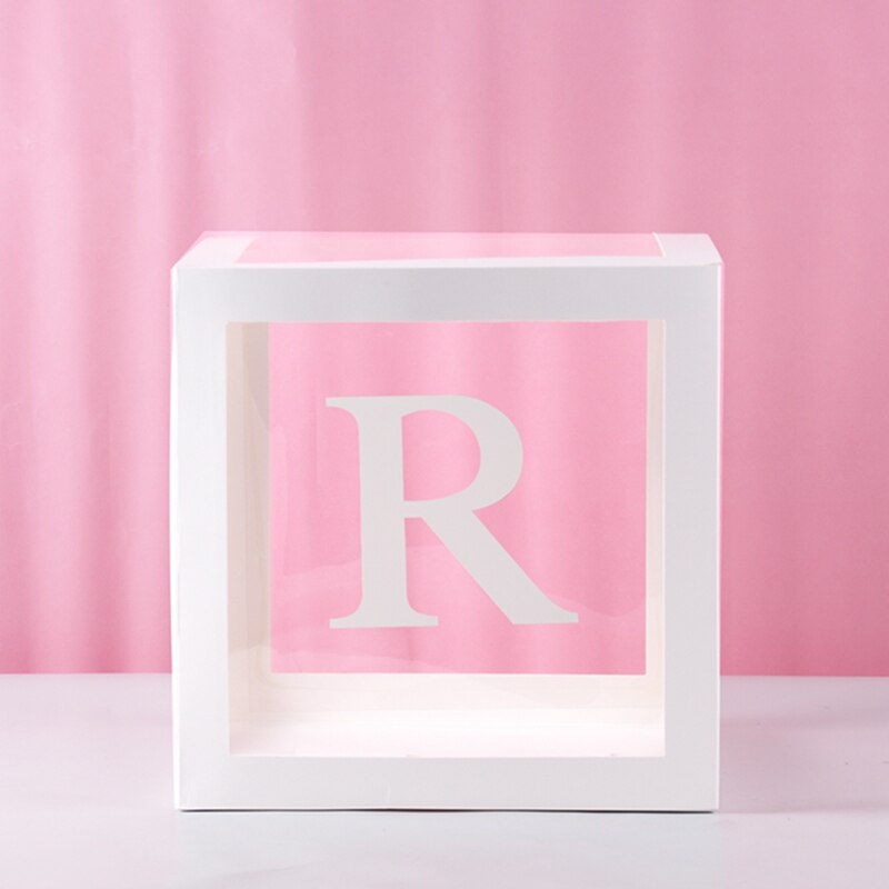 Transparent Letter Patterned Box