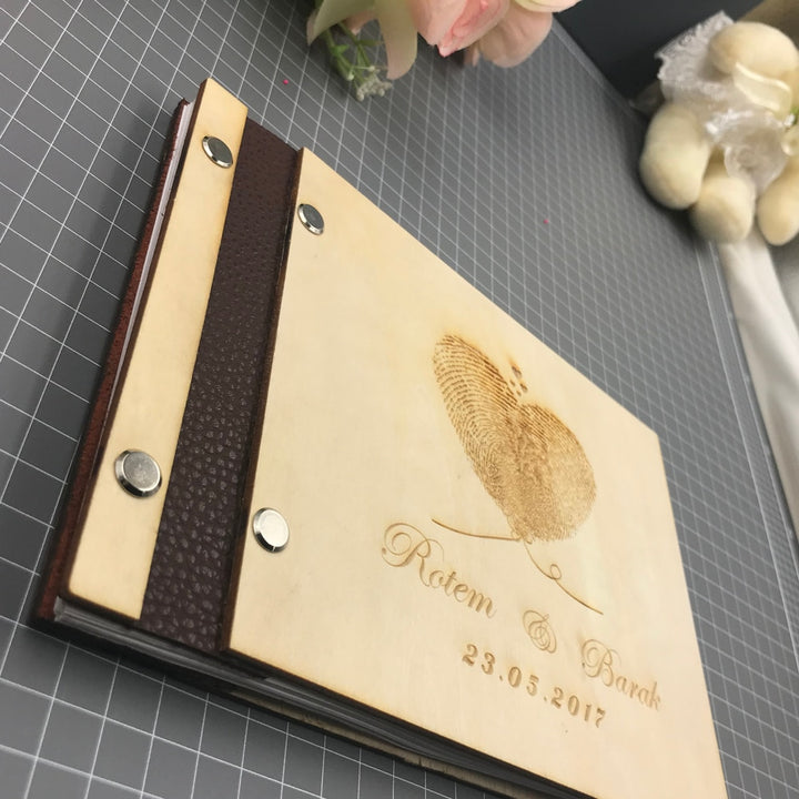Personalized Wedding Wooden Book