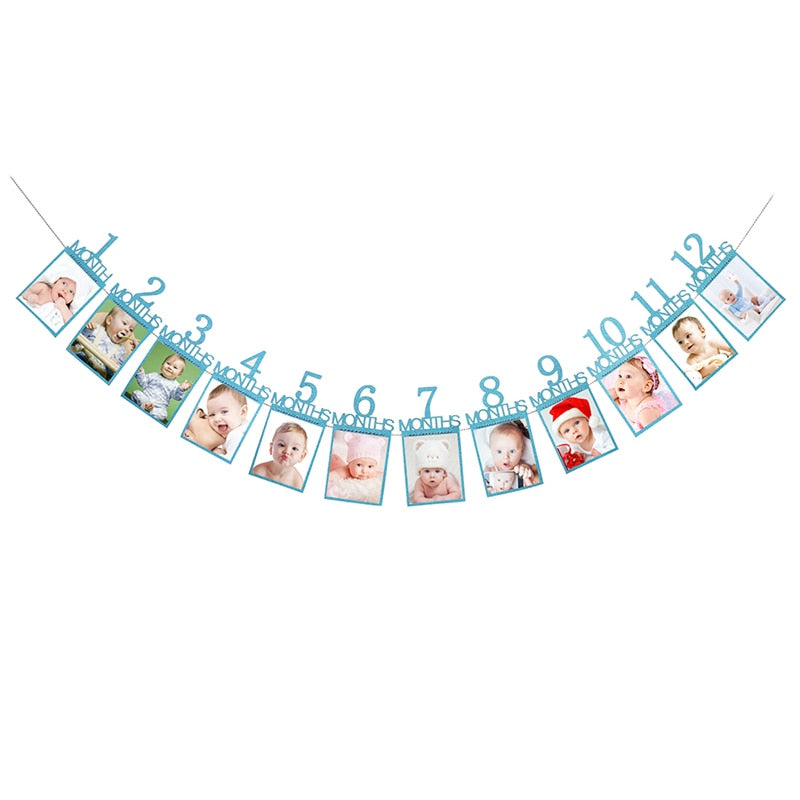 Baby First Birthday Photos Banner