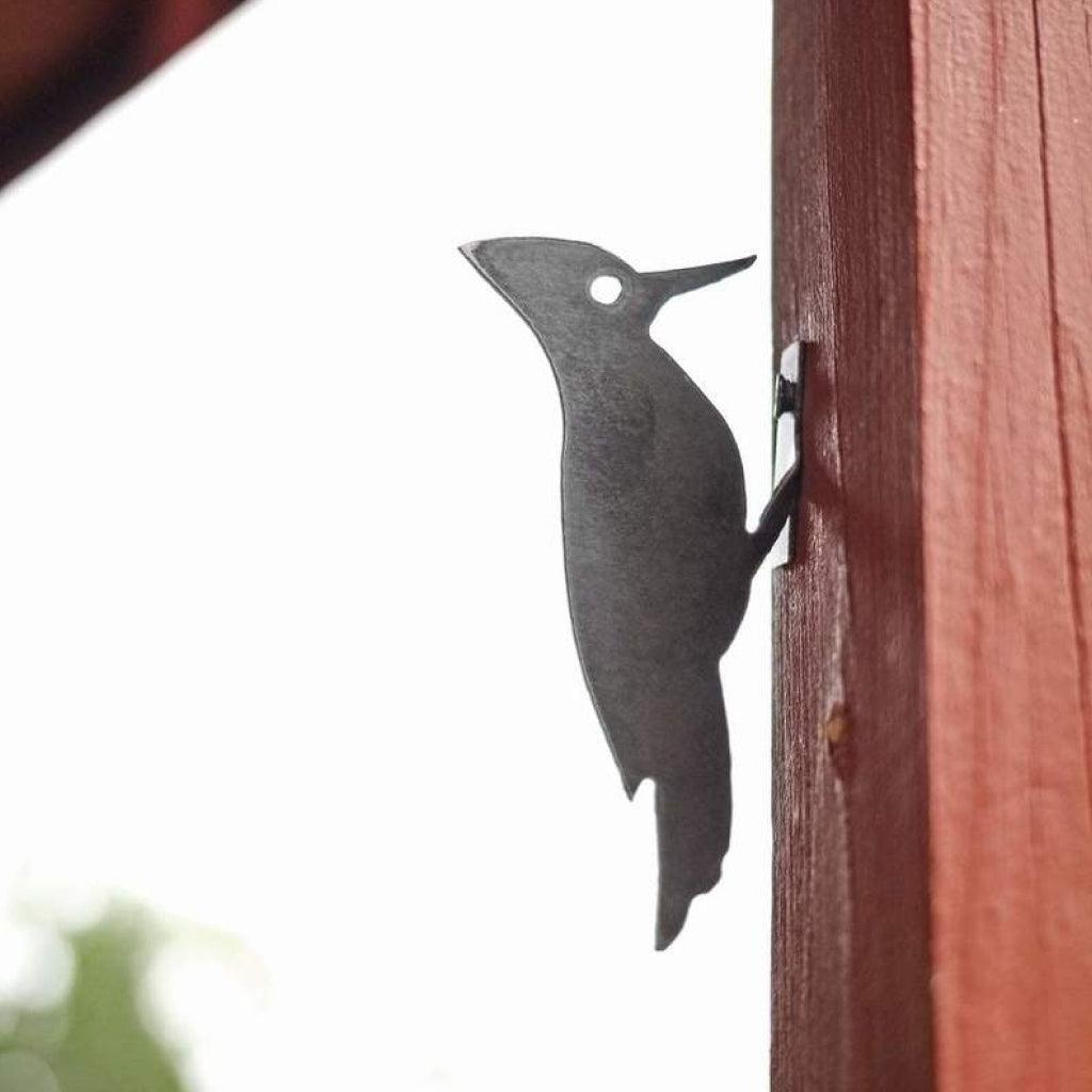 Metal Bird Statue - Woodpecker Bird Art - MRSLM