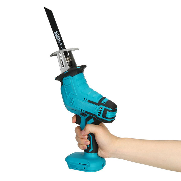 18V Cordless Handheld Electric Reciprocating Saw 0-3000rpm/min Electric Saber Saw With 4 Pcs Saw Blades Adapted To Makita Battery - MRSLM