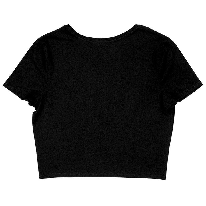 Bright Graphic Women's Cropped T-Shirt - Love Themed Crop Top - Unique Cropped Tee - MRSLM