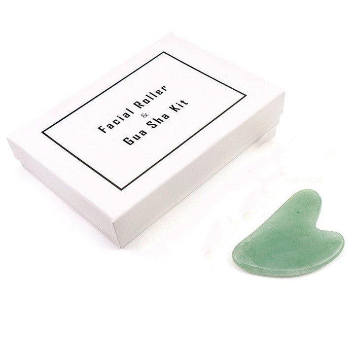 Jade Scraping Board Massage Beauty Stick Jade Roller Boutique Set For Skin Care Routine - MRSLM