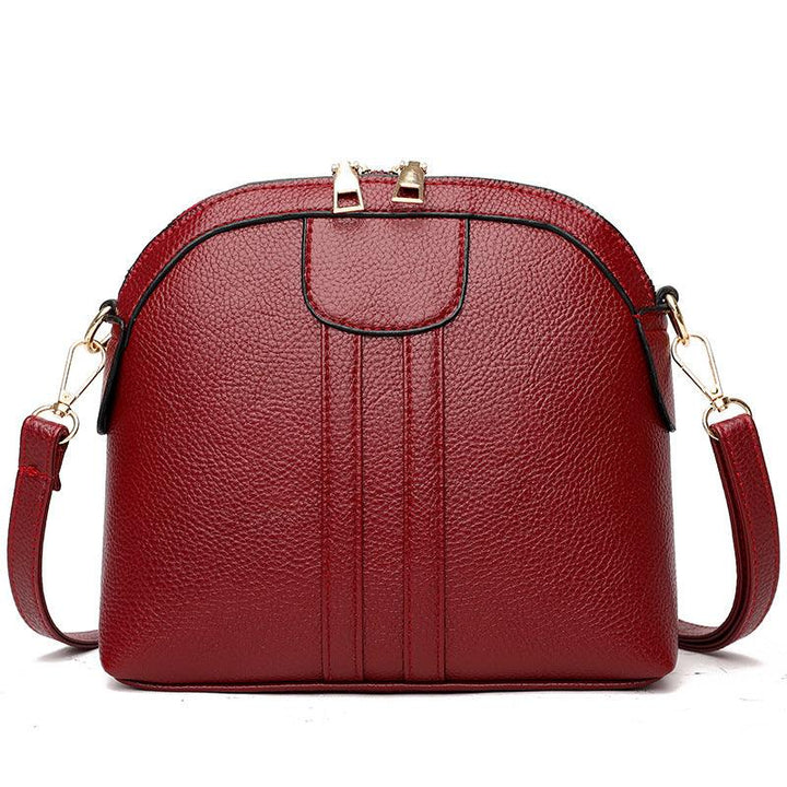 Fashion Shell Soft Leather Crossbody Small Bag - MRSLM