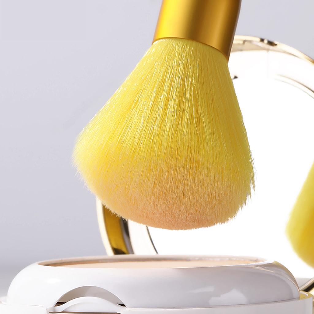 Yellow Makeup Brush Set 12pcs - MRSLM