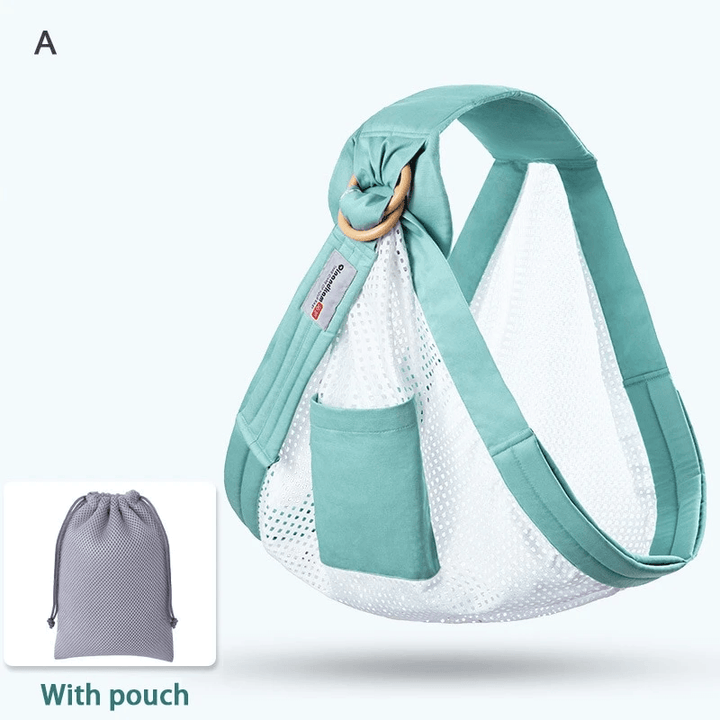 Baby Wrap Carrier Sling Adjustable Infant Comfortable Nursing Cover Soft Breathable Breastfeeding Carrier - MRSLM