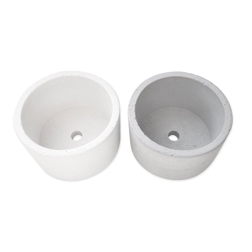 White Round Planter - MRSLM