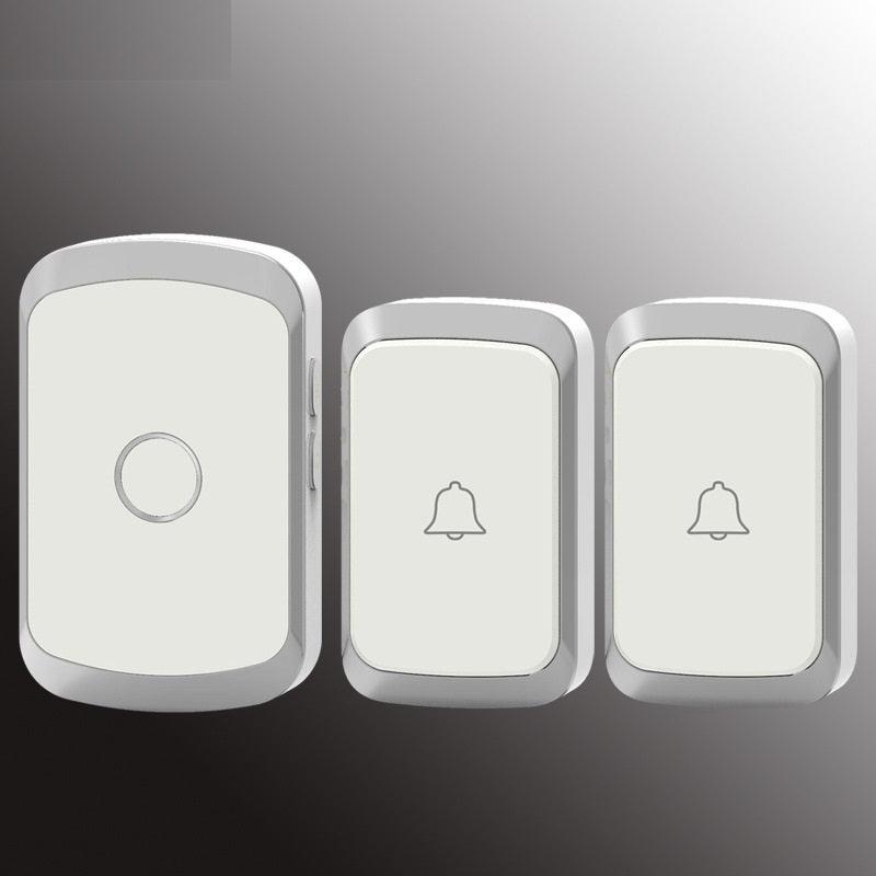 CACAZI A20 Wireless Music Doorbell Waterproof AC 110-220V 300M Remote Door Bell 2 Button 1 Receiver - MRSLM