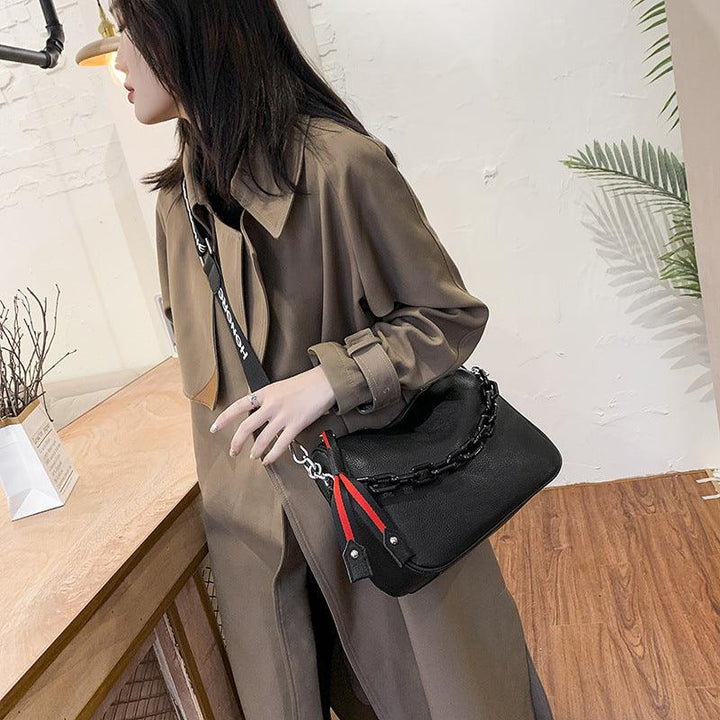 Simple Messenger Leather Women's Single Shoulder Bag Large Capacity - MRSLM