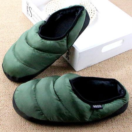 Couple Bag Heel Soft-soled Down Cotton Shoes - MRSLM