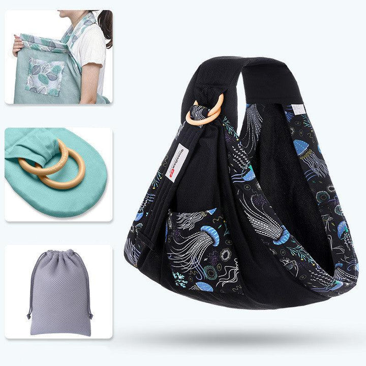 Baby Wrap Carrier Sling Adjustable Infant Comfortable Nursing Cover Soft Breathable Breastfeeding Carrier - MRSLM