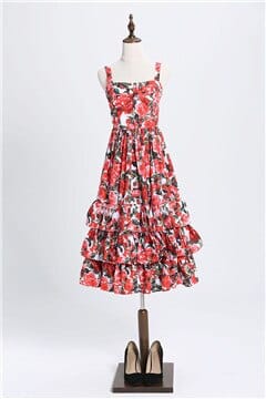 Women's Red Roses Dress