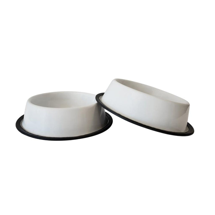 White Non Skid Dog Bowl - MRSLM