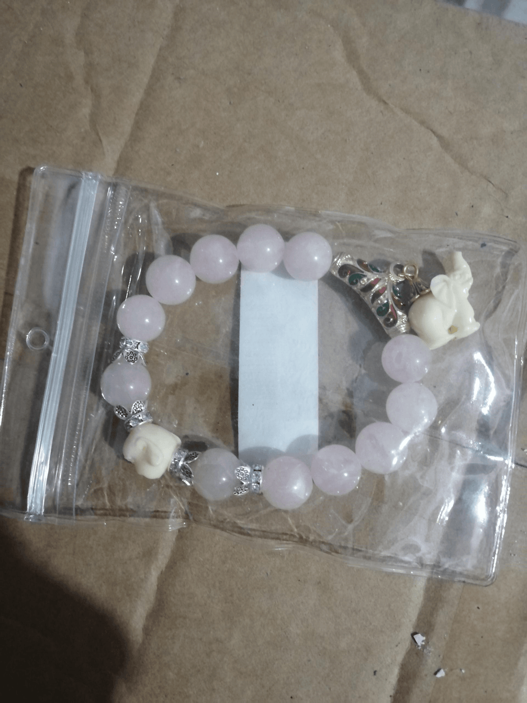 Crystal Elephant Charm Bracelet bead Cultural Bracelet Jewelry - MRSLM