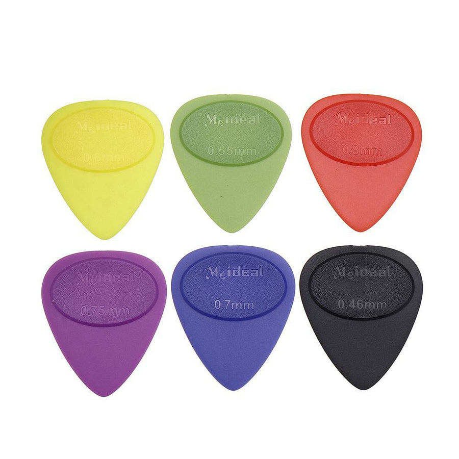 0.46/0.55/0.6mm Frosted Acoustic Guitar Thumb Finger Picks With Case - MRSLM