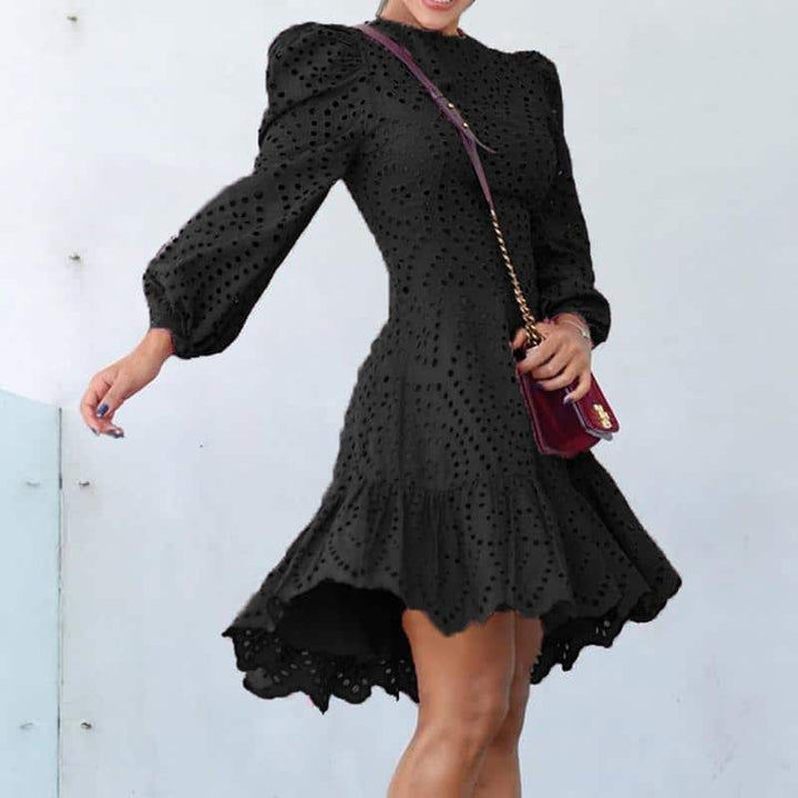 Women's Ruffled Lace Dress