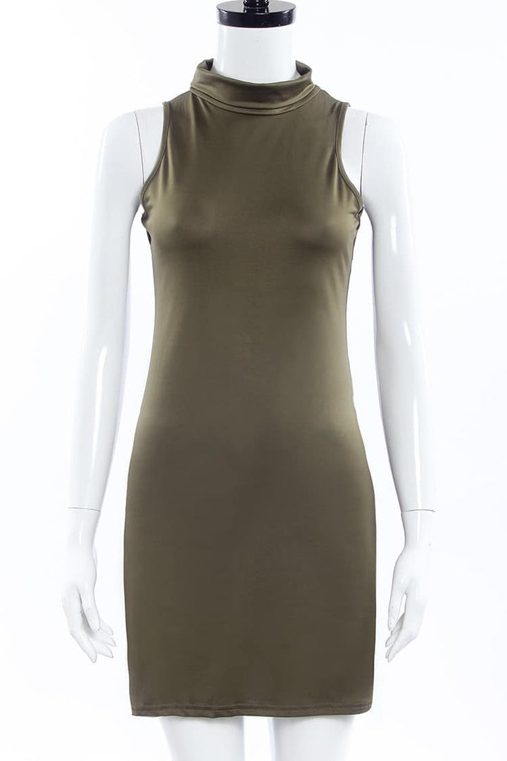 Women's Casual Summer Turtleneck Dress