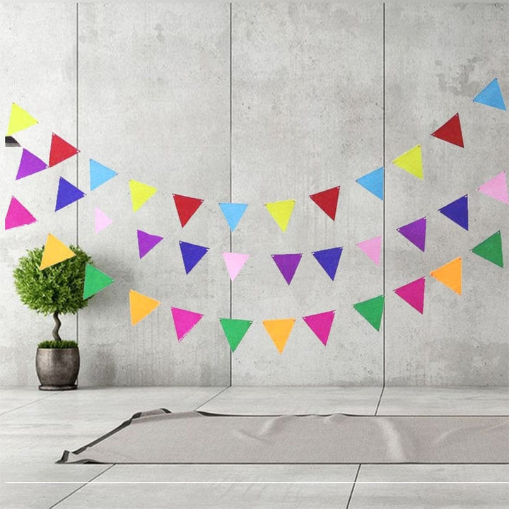 Fabric Flag Garland for Party