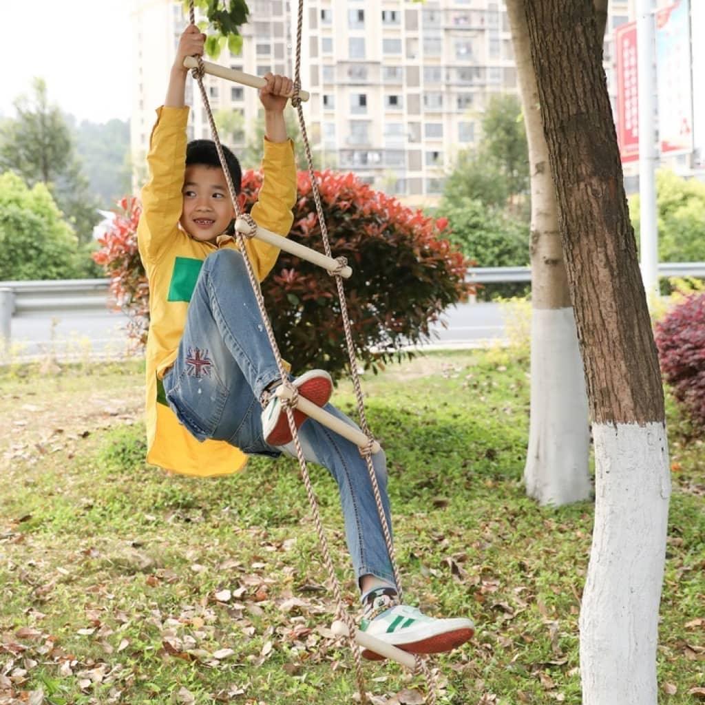 5 Step Climbing Wooden Rope Ladder - MRSLM