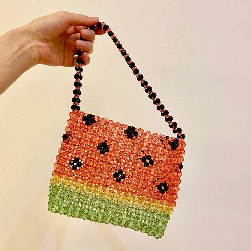 Handmade Watermelon Casual Beaded Women's Handbag - MRSLM