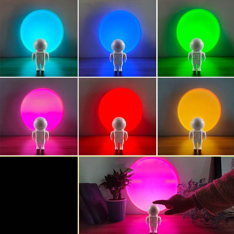 Robot Astronaut Sunset Atmosphere Night Light - MRSLM