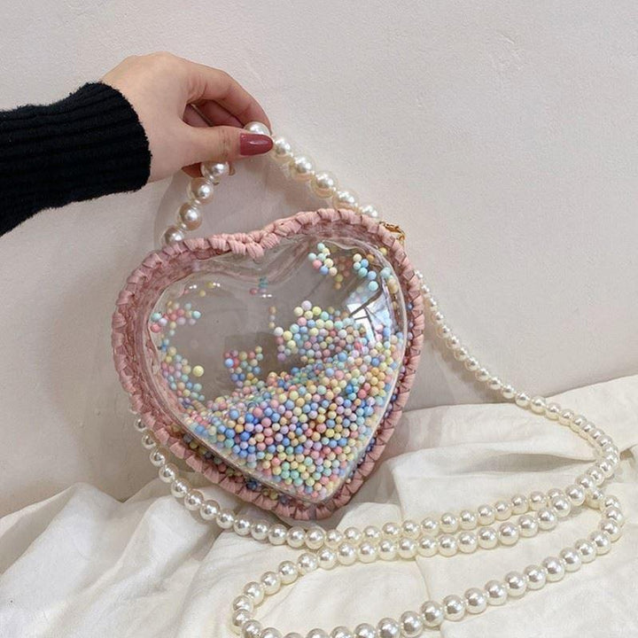 Transparent Pearl Portable Messenger Bag - MRSLM