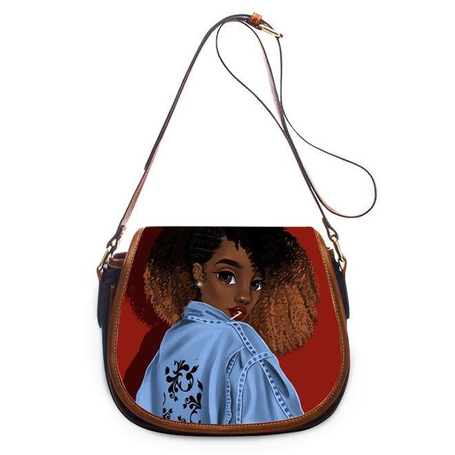 African Pu women's One Shoulder Messenger Bag - MRSLM