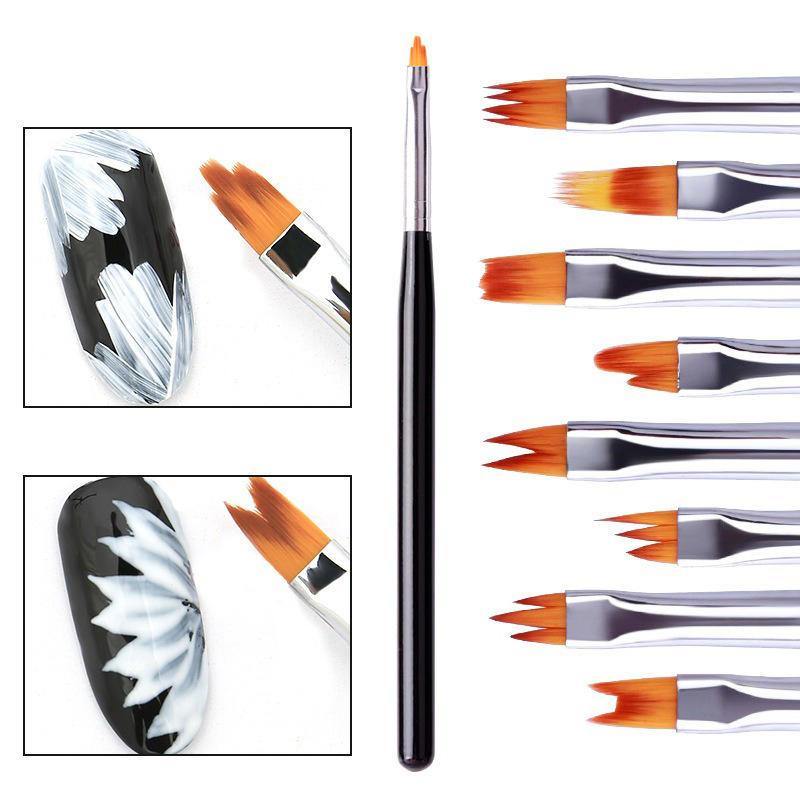 Nail Petals Pen Nail Art Carved Pen Manicure Tools Painted Brush Nail Art Tool - MRSLM
