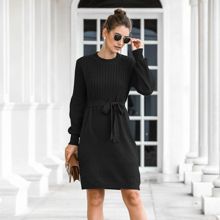 Hedging twist lantern sleeve dress - MRSLM