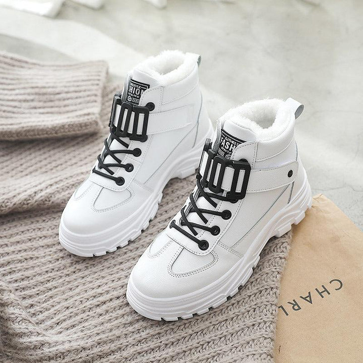 New trendy shoes women's shoes student two cotton shoes women - MRSLM