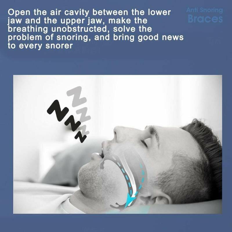 Anti Snoring Braces 3pc Portable Corrective Breathing Positioning Anti-snoring Silicone Braces Sleep Prevention Snoring Device - MRSLM