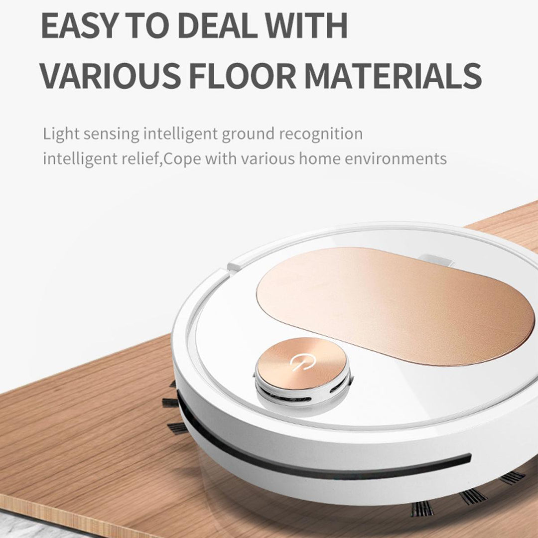 3 in 1 Robot Vacuum Cleaner App Remote Control Touch Auto Sweeping Dry Wet Mopping UV Sterilizaton - MRSLM