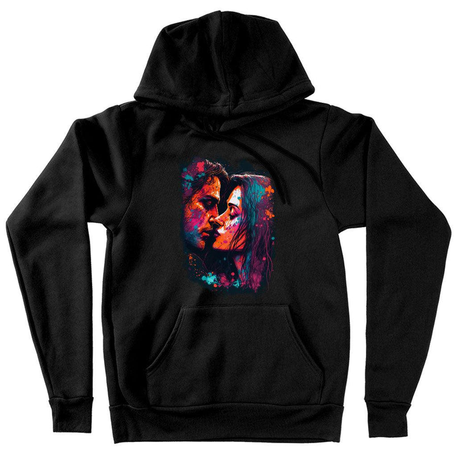 Paint Hooded Sweatshirt - Kiss Art Hoodie - Colorful Hoodie - MRSLM