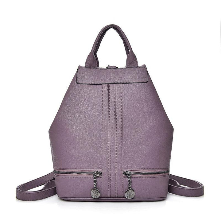 Women's All-Match Soft Leather Cowhide Backpack - MRSLM