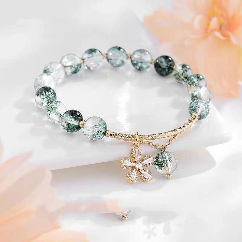 Small Design Simple And Prosperous Career Transfer Beads Crystal Bracelet Beaded - MRSLM