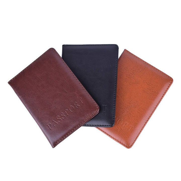 Faux Leather Passport Cover for Men