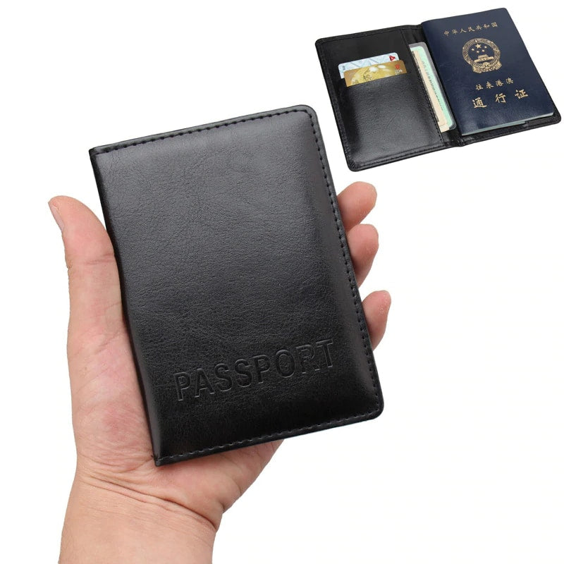 Faux Leather Passport Cover for Men